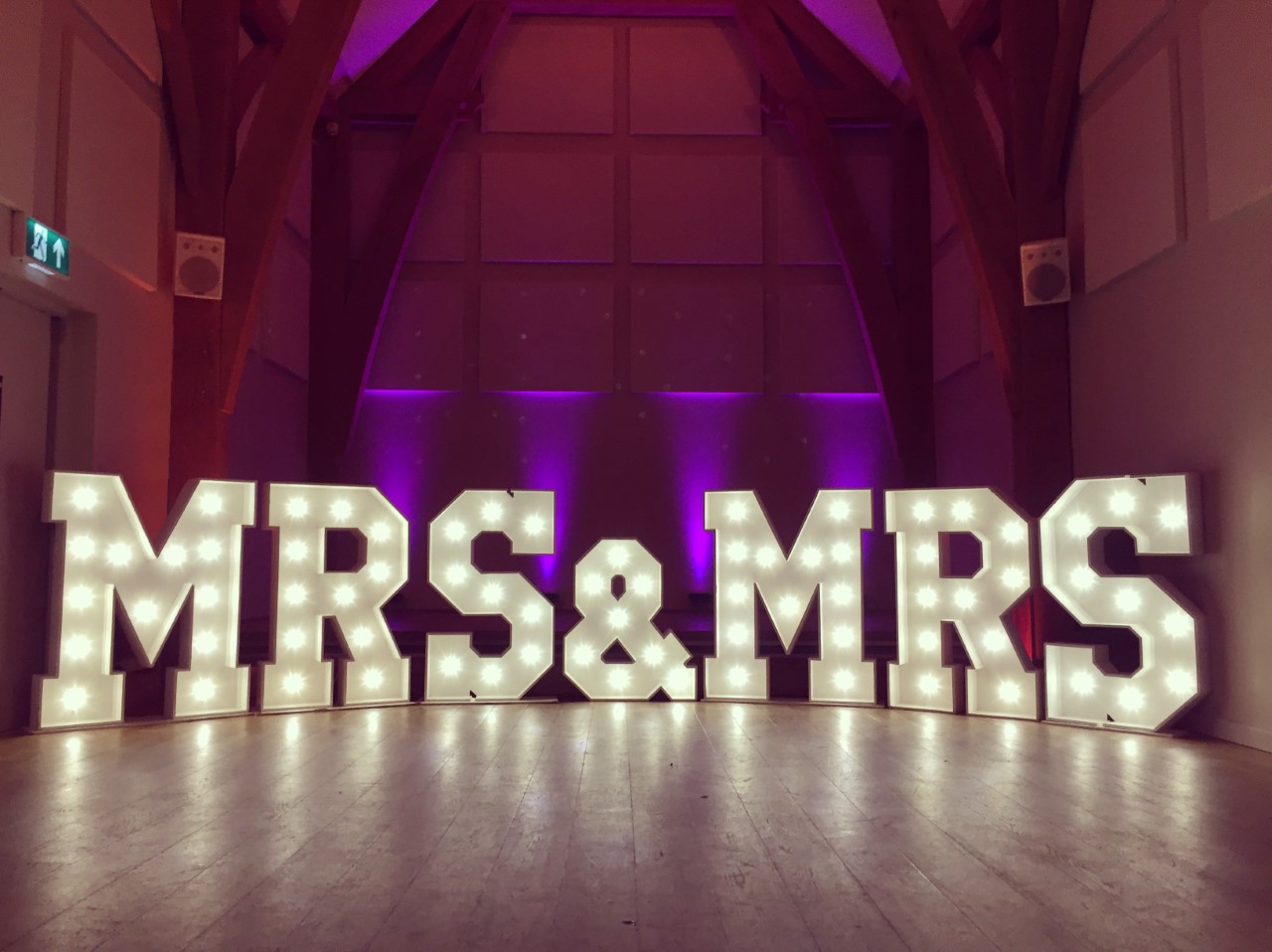 Mr and Mrs Light Up Letters